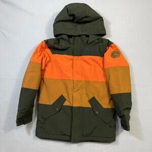Burton Kids Snowboard Jacket XL Hooded Insulated Colorblock Winter Coat